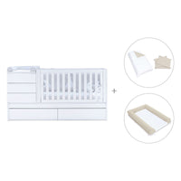 Cuna convertible 70x140 cm blanca · Sero Kubo K551-M7700