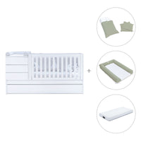 Cuna convertible 70x140 cm blanca · Sero Kubo K551-M7700