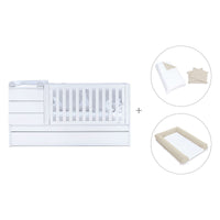 Cuna convertible 70x140 cm blanca · Sero Kubo K551-M7700
