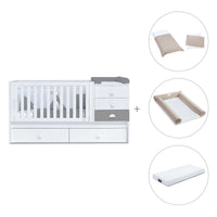 Cuna convertible 70x140 cm blanca/antracita · Sero Bubble Antracita K554-M7758