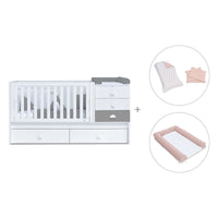 Cuna convertible 70x140 cm blanca/antracita · Sero Bubble Antracita K554-M7758