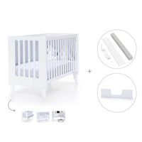 Cuna colecho blanca 60x120 cm (4en1) · Nexo Due White C187D-M7700