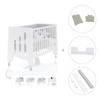 Cuna colecho madera blanca 60x120 cm (5en1) · Omni Due White C181D-M7700
