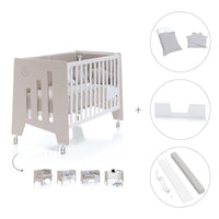 Cuna-escritorio 60x120 cm (2en1) beige · Omni Due Arena C181D-M7753