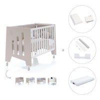 Cuna-escritorio 60x120 cm (2en1) beige · Omni Due Arena C181D-M7753