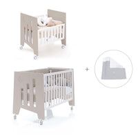 Minicuna 60x80 cm y cuna 60x120 cm (7en1) beige · Omni Tre Arena C181T-M7753