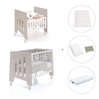 Minicuna 60x80 cm y cuna 60x120 cm (7en1) beige · Omni Tre Arena C181T-M7753