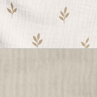 Nido colecho bebés (con cuña) hojas beige · Nandina 666C-116