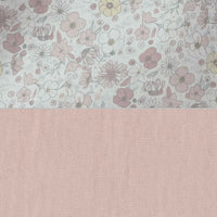 Nido colecho bebés (con cuña) flores rosa · Liberty 666C-132