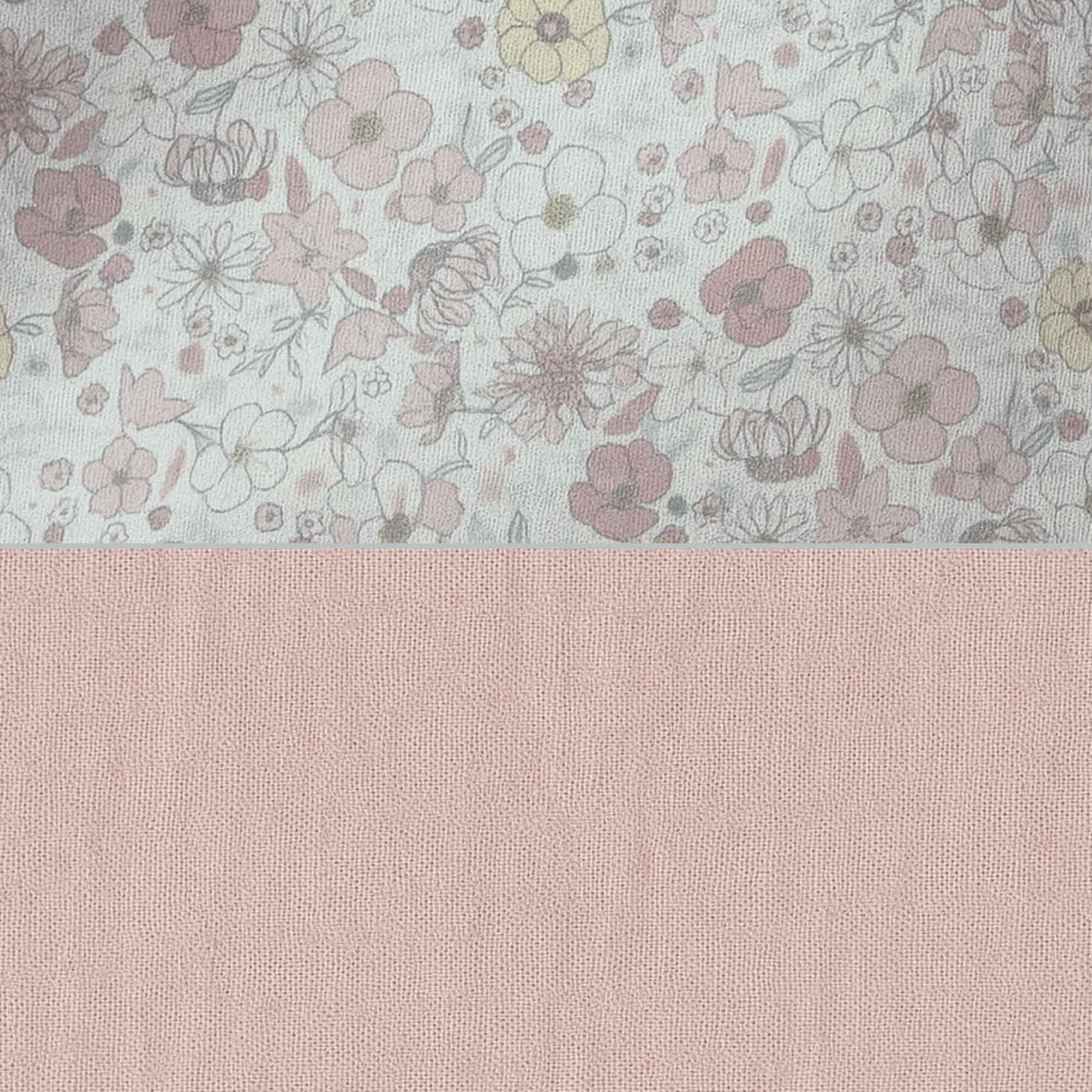 Nido colecho bebés (con cuña) flores rosa · Liberty 666C-132