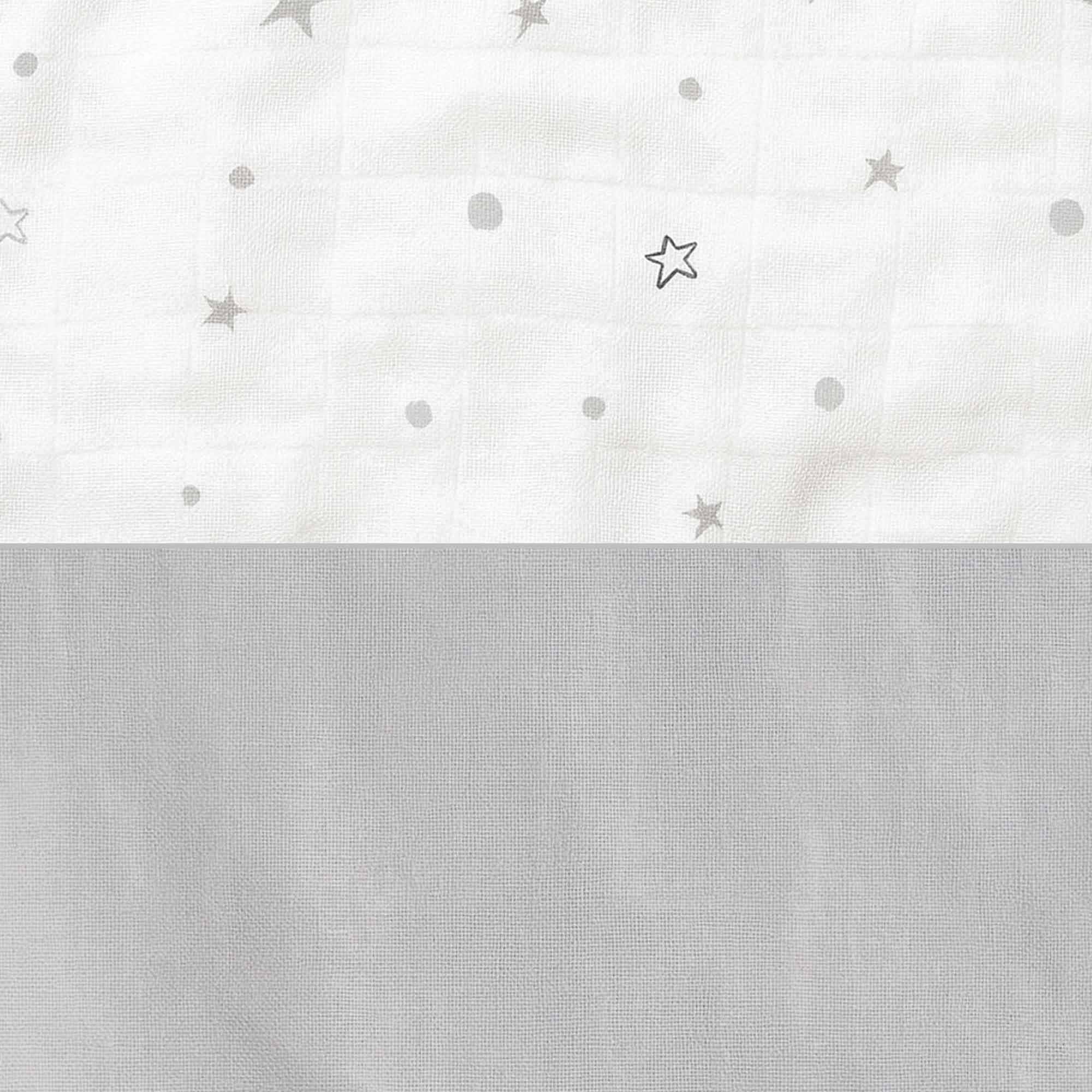 Nido colecho bebés (con cuña) gris con estrellas · Delphin 666C-134