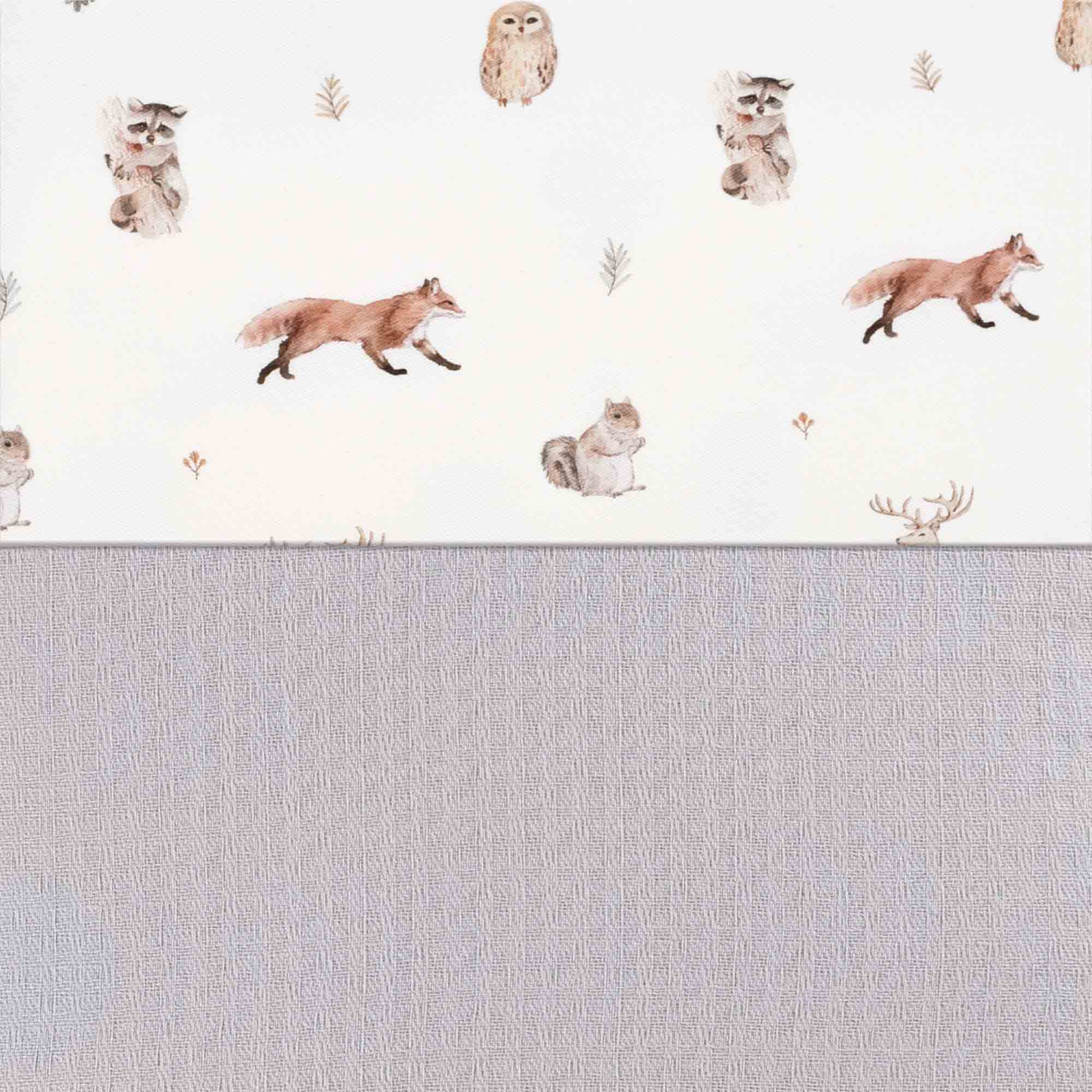 Protector cuna 70x140 cm (reversible) estampado bosque · Taiga 627-148