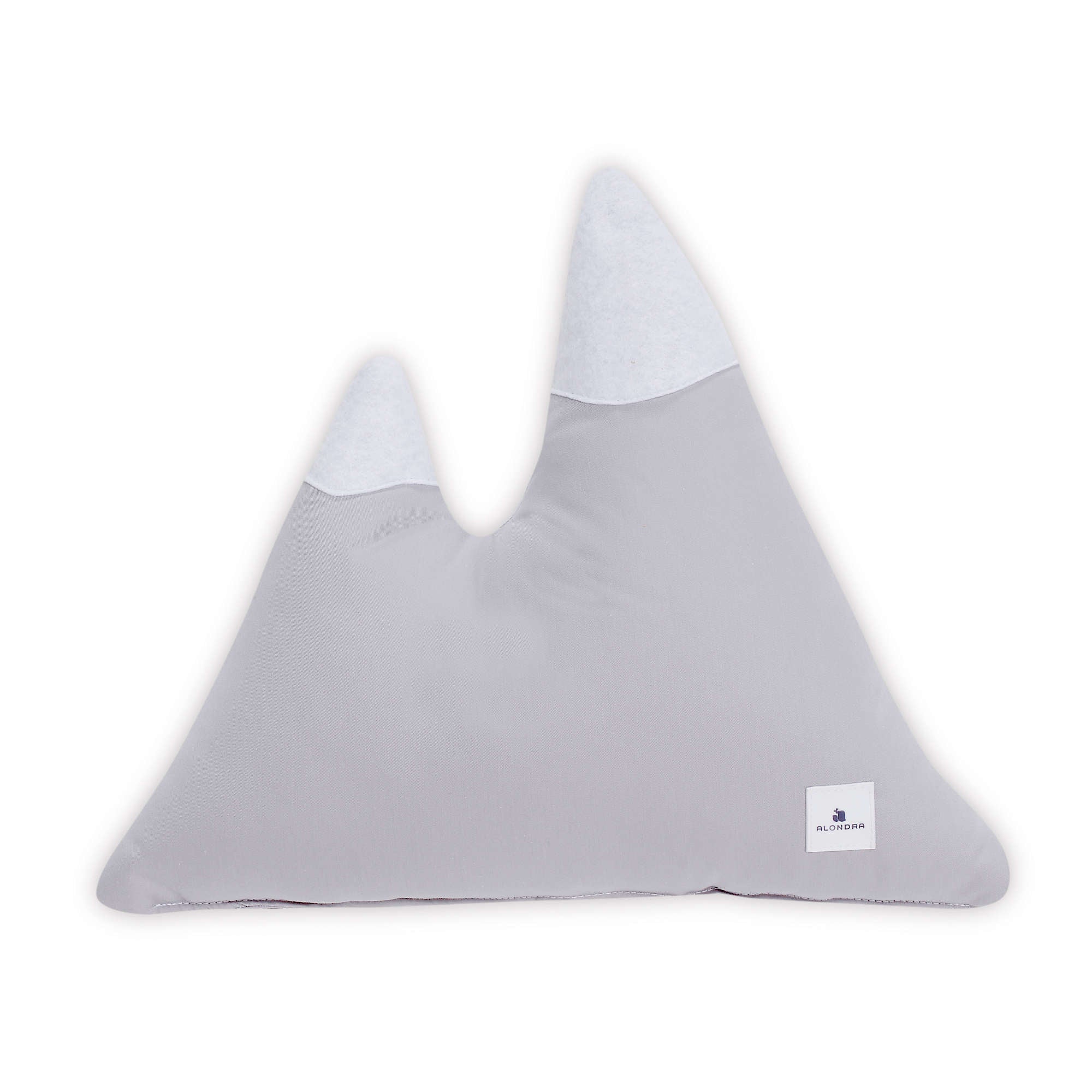 Cojín infantil gris liso - Montañas · 689-055 a juego colección Mint - Muebles para bebés ALONDRA