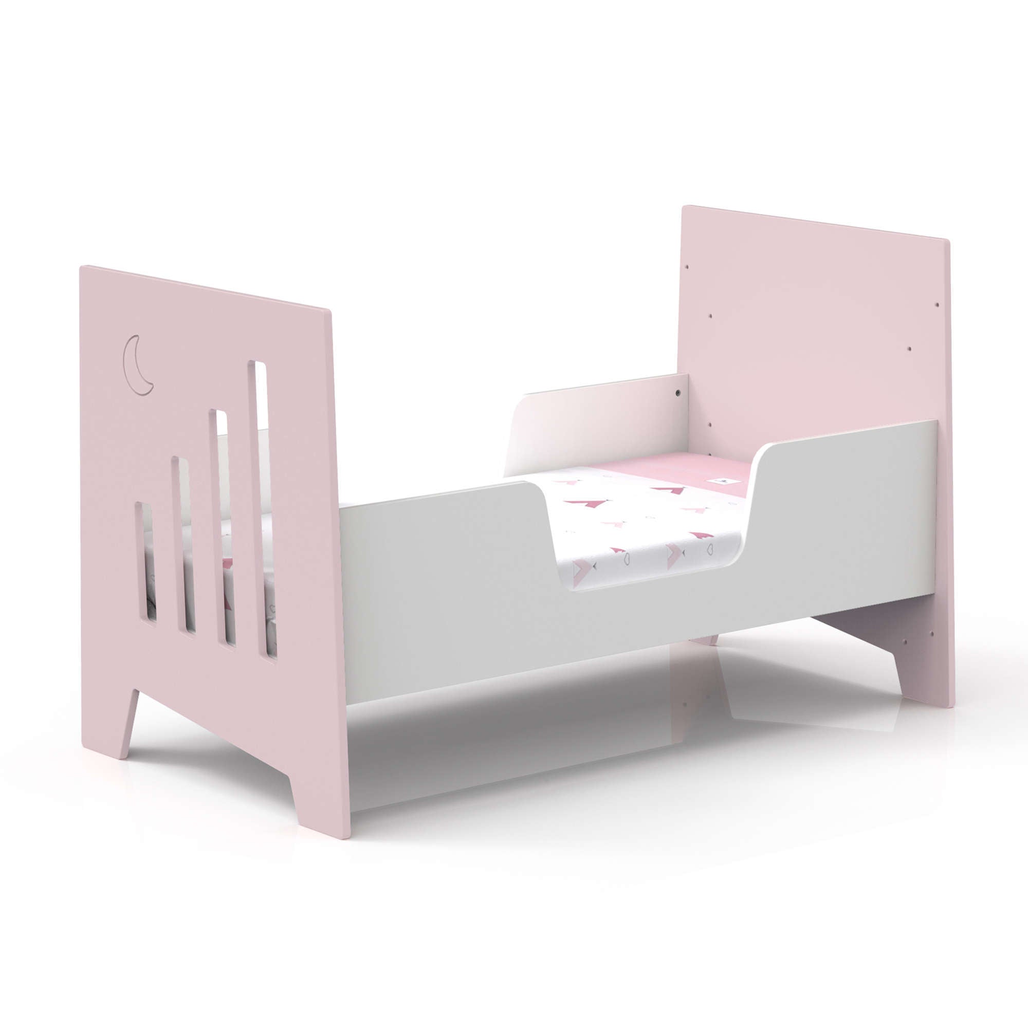 Cuna cama 70x140 rosa para bebé niña