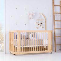 Cuna-Cama para bebé 70x140 cm (3en1) madera natural · Crea Due Nomad C300-M5000